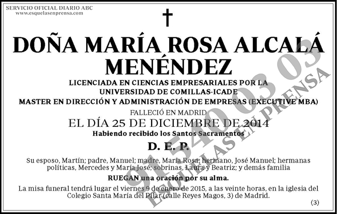 María Rosa Alcalá Menéndez